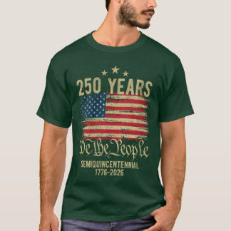 T-shirt Femmes 250 Ans Drapeau Américain 250e Anniversaire