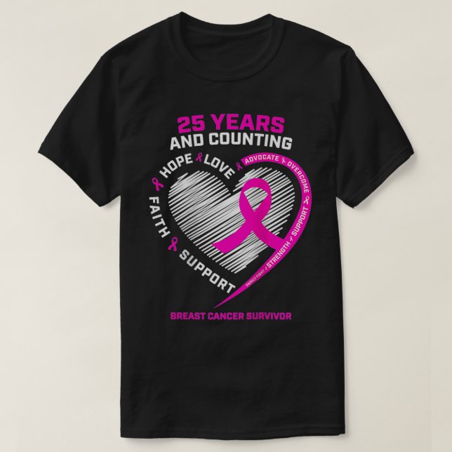T-shirt FEMMES 25 ans Survivor Cadeaux Grand-mère Maman Se (Design devant)
