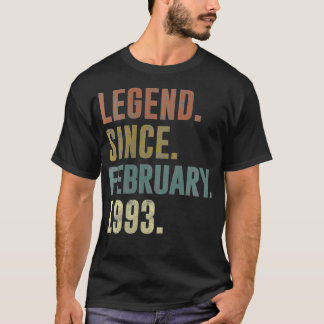 T-shirt Femmes 29e anniversaire Légende Vintage depuis fév