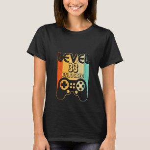 T-shirt Femmes 33e anniversaire Chemises garçons Niveau 33