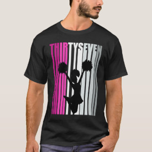 T-shirt Femmes 37e anniversaire Cheerleader Pom-pom girl Q
