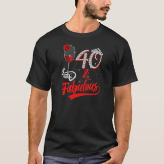 T-shirt Femmes 40 ans 40 et fabuleux depuis 1982 40e