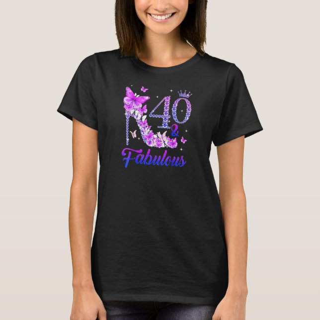 T-shirt Femmes 40 ans 40 et fabuleux depuis 1982 40e (Devant)