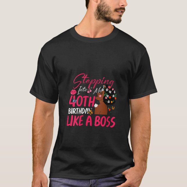 T-shirt Femmes 40 ans Anniversaire Se pavaner comme un pat (Devant)