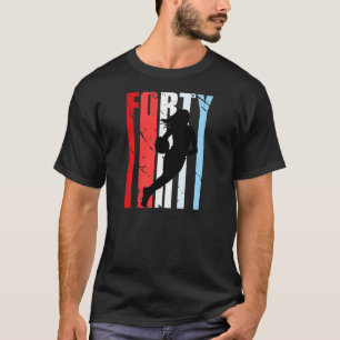 T-shirt Femmes 40ème Basket Anniversaire Femmes Retro Vint