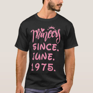 T-shirt Femmes 46 ans Anniversaire en 2021 Princess Sinc