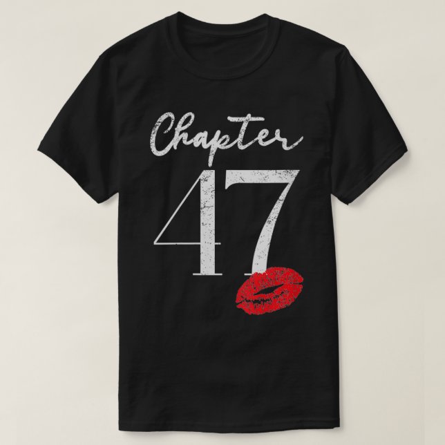 T-shirt FEMMES 47e anniversaire Cadeau pour (Design devant)
