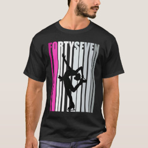 T-shirt Femmes 47e anniversaire Patinage sur glace Queen P