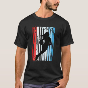 T-shirt Femmes 47ème Basket Anniversaire Femmes Retro Vint
