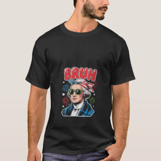 T-shirt Femmes 4 juillet 2025 George Washington Bruh Boy