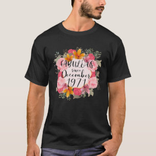 T-shirt Femmes 50 ans Fabuleux Joyeux Décembre 1971 50T