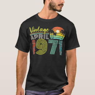 T-shirt Femmes 50e anniversaire Vintage avril 1971 Cinquan