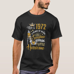 T-shirt Femmes 51 Ans Fabriqué En 1972 Anniversaire Reine