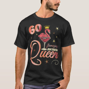 T-shirt FEMMES 60e anniversaire cadeaux flamingo pour 60 a