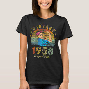T-shirt Femmes 65 ans Awesome depuis 1958 65e anniversaire
