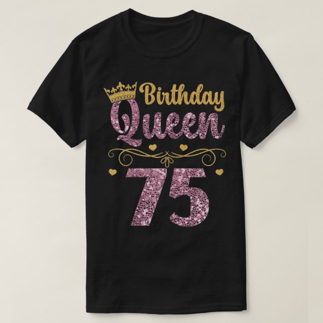 T-shirt Femmes 75e anniversaire de la Reine 75 ans Soixant (Design devant)