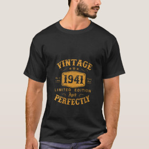 T-shirt Femmes 80 ans Anniversaire Vintage 1941 80e Bir