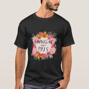 T-shirt Femmes 95 Ans Fabuleux Depuis 1928 Joyeux 95E