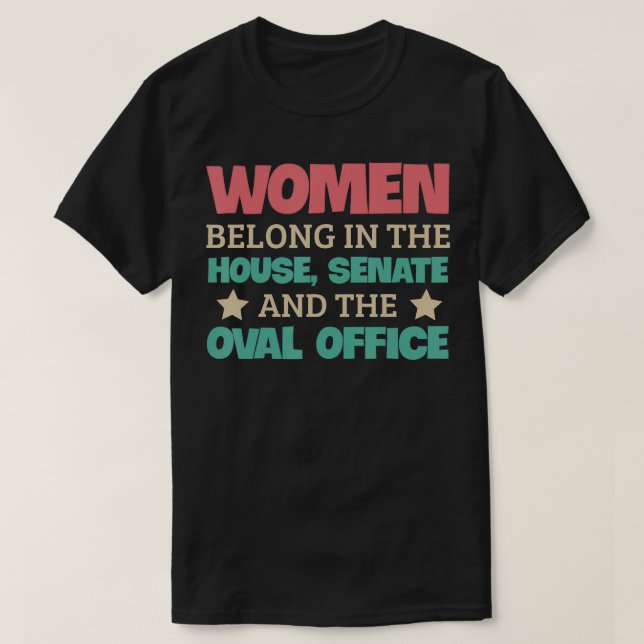 T-shirt Femmes À La Chambre Bureau ovale du Sénat Femine (Design devant)