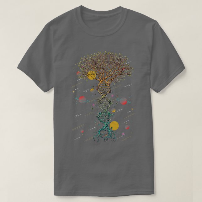 T-shirt FEMMES ADN Arbre Vie Biologie Environnement Scienc (Design devant)