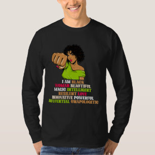 T-shirt Femmes Africaines Je Suis Une Femme Noire Historiq