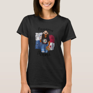 T-shirt Femmes Africaines Panama Mami aime Café Café Caféi