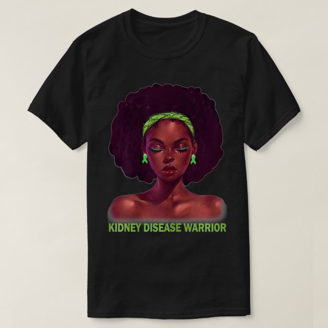 T-shirt Femmes Afro Africaines Américaines Noires Femme Ki (Design devant)