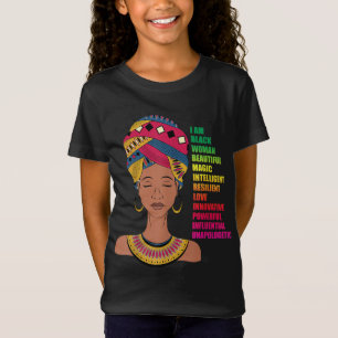 T-Shirt Femmes afro-américaines BHM Melanin Histoire noire