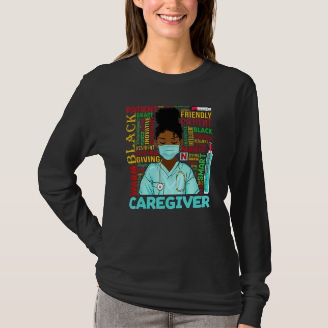 T-shirt Femmes afro-américaines Black Caregier Black Histo (Devant)
