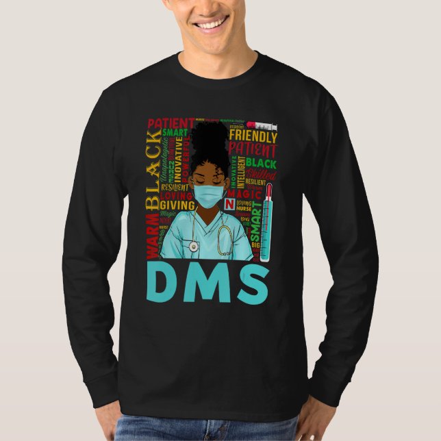 T-shirt Femmes afro-américaines Black Dms Nurse Black Hist (Devant)