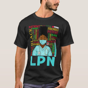 T-shirt Femmes afro-américaines Black LPN Nurse Black Hist