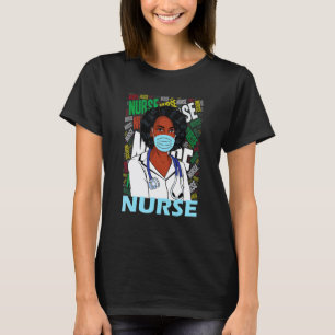 T-shirt Femmes Afro-Américaines Infirmière Noire Mois de l