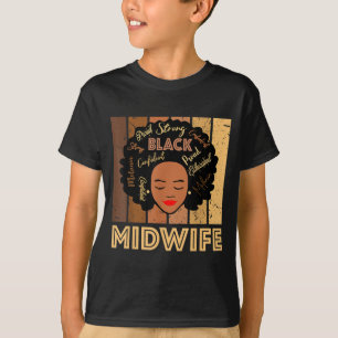 T-shirt Femmes afro-américaines noires sage-femme
