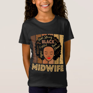 T-Shirt Femmes afro-américaines noires sage-femme