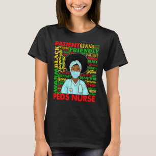 T-shirt Femmes afro-américaines Peds noirs Nurse Black His