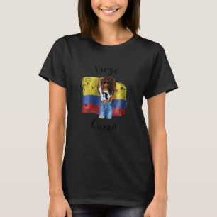 T-shirt Femmes Afro Colombienne Vierge Reine Africaine Col