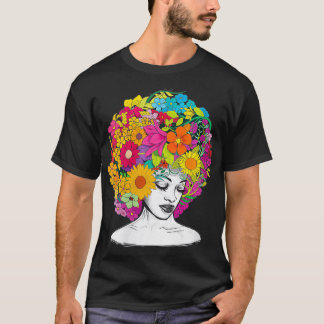 T-shirt Femmes Afro Femmes Black Queen African American Me