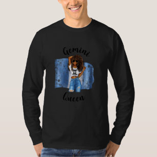 T-shirt Femmes Afro Guatémaltèque Gémeaux Reine Africaine 