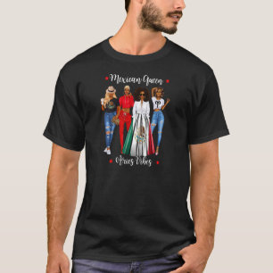 T-shirt Femmes Afro Mexicaine Queen Aries Vibes Mexique Zo