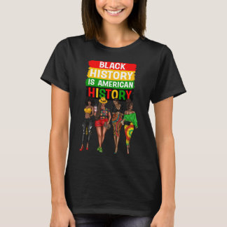 T-shirt Femmes Afro Noires Fière L'histoire Des Noirs Est