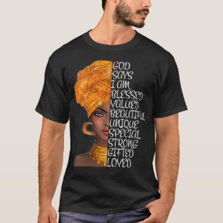T-shirt Femmes afrocentrée s pour les femmes Dieu dit Afro