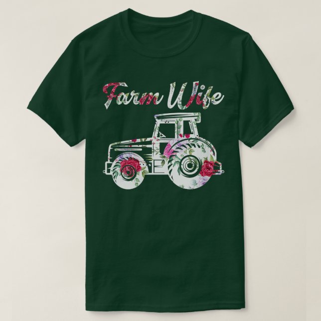 T-shirt Femmes Agricole Femme Fermière Agricole Tracteur a (Design devant)