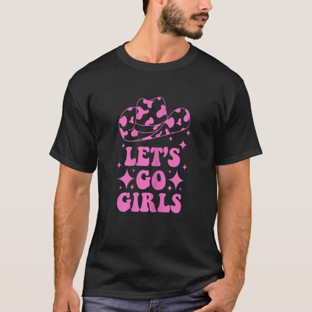 T-shirt FEMMES Allons Filles Bachelorette Fête Mariée Nous (Devant)