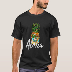 T-shirt Femmes Aloha Pineapple Beach Graphic Vest C