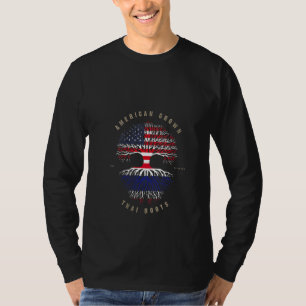 T-shirt Femmes Américaines Cultivé Thai Heart Love Thaïlan