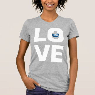 T-shirt Femmes "Amoureuses" du Rhino Bleu