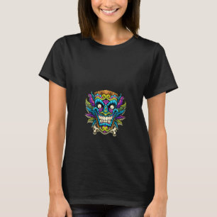 T-shirt Femmes Ancien Guerrier Ethnique Aztec Masque Perso