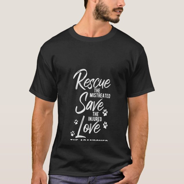 T-shirt Femmes Animaux Secourir Save Love (Devant)