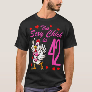T-shirt Femmes Anniversaire Cette Sexy poussette Est 42ème