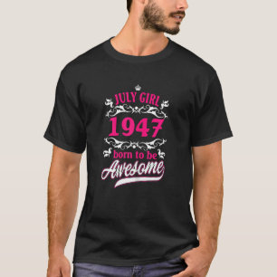 T-shirt Femmes Anniversaire Vêtements Vintages Juillet 194